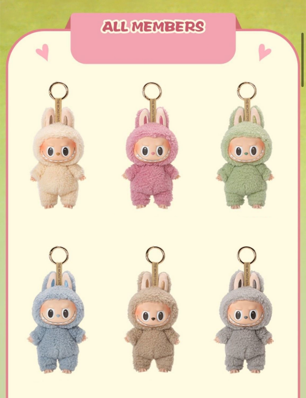 V1 POP MART LABUBU Heart-beating Macaron Vinyl Face Blind Box Toy - 15-17cm Gift Figure
