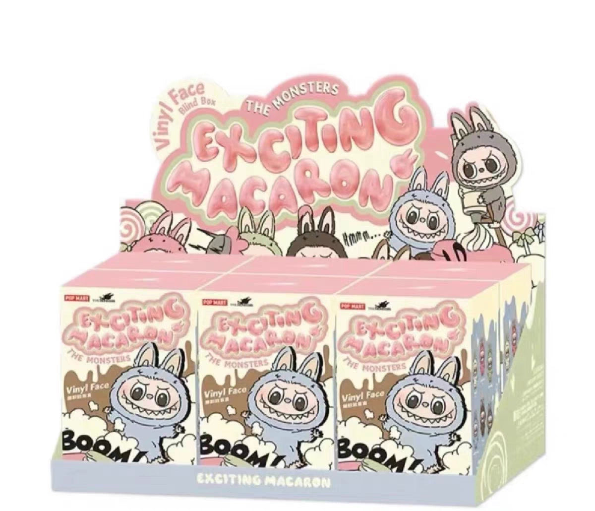 V1 POP MART LABUBU Heart-beating Macaron Vinyl Face Blind Box Toy - 15-17cm Gift Figure