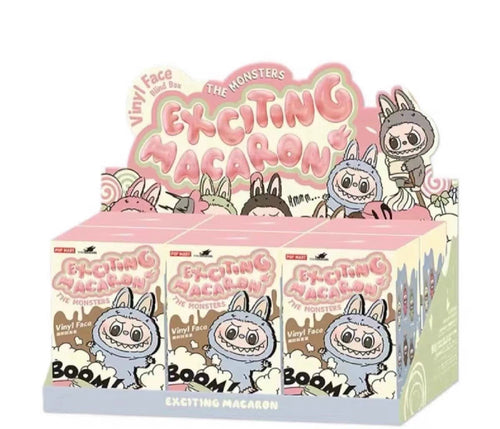 V1 POP MART LABUBU Heart-beating Macaron Vinyl Face Blind Box Toy - 15-17cm Gift Figure